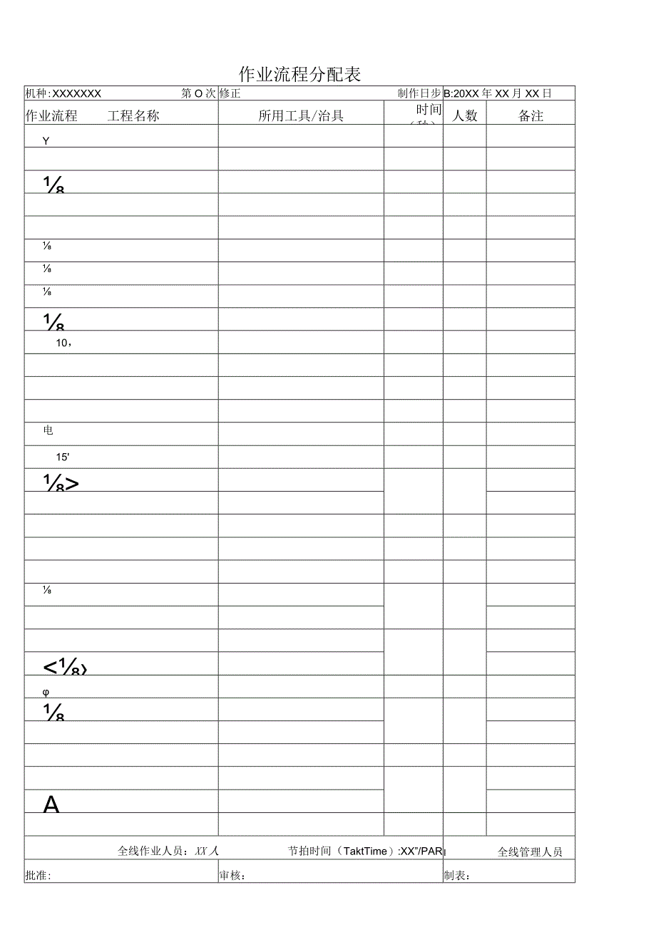 工艺流程图 模版.docx_第1页