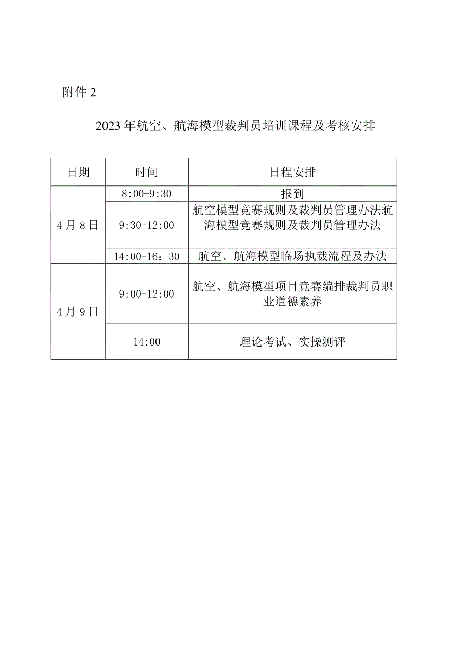 2023年航空、航海模型裁判员培训班报名表.docx_第2页