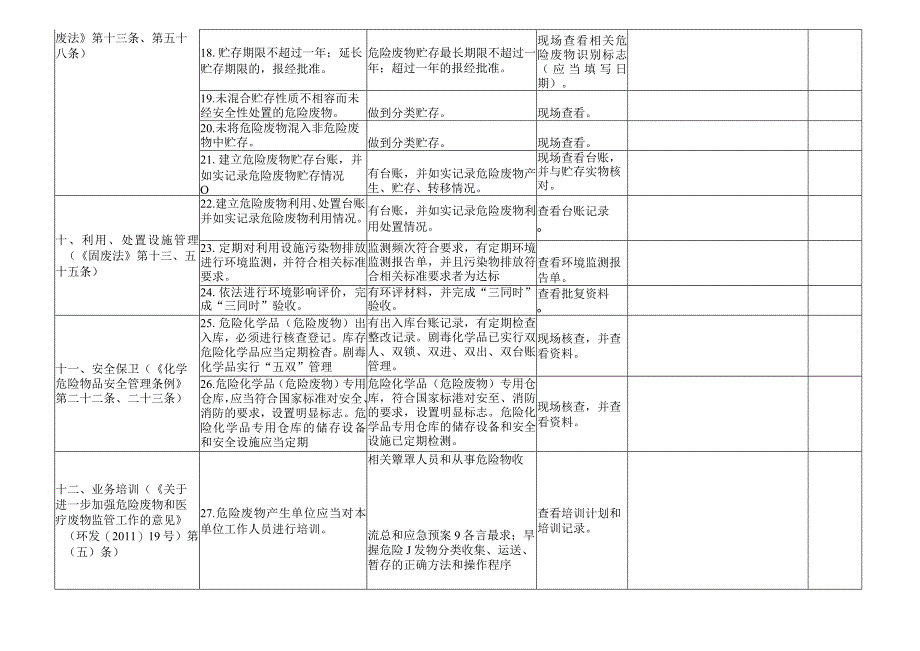 危险废物规范化管理检查表.docx_第3页