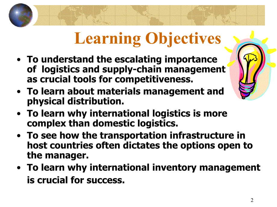 国际商务ch16Internationallogisticsandsupplychainmanagement.ppt_第2页