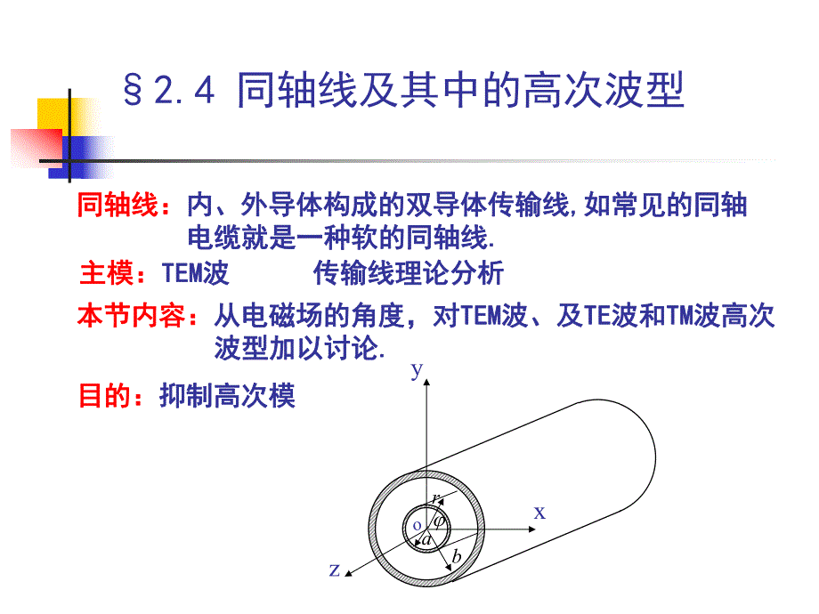 电磁场与微波技术教学课件2.4同轴线及其高次模.ppt_第2页