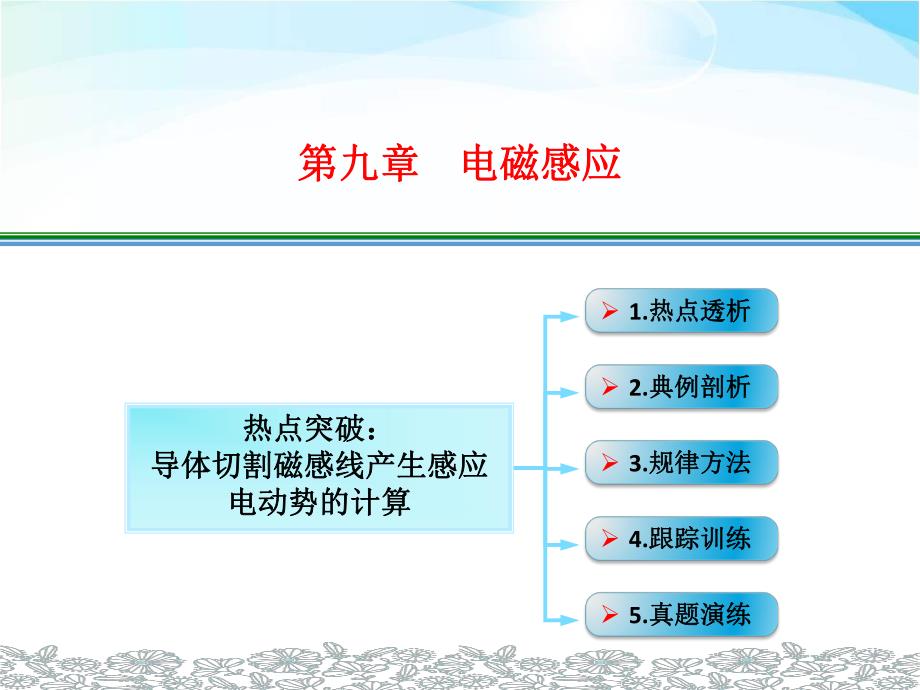 热点突破导体切割磁感线产生感应电动势的计算.ppt_第1页