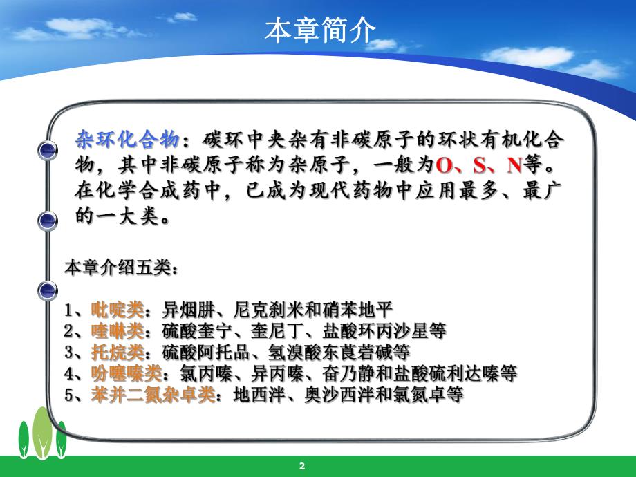 药物分析08第八章杂环类药物分析.ppt_第2页