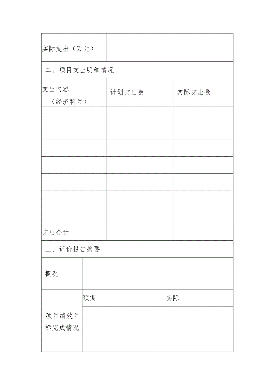 项目支出绩效评价报告（参考格式）.docx_第2页