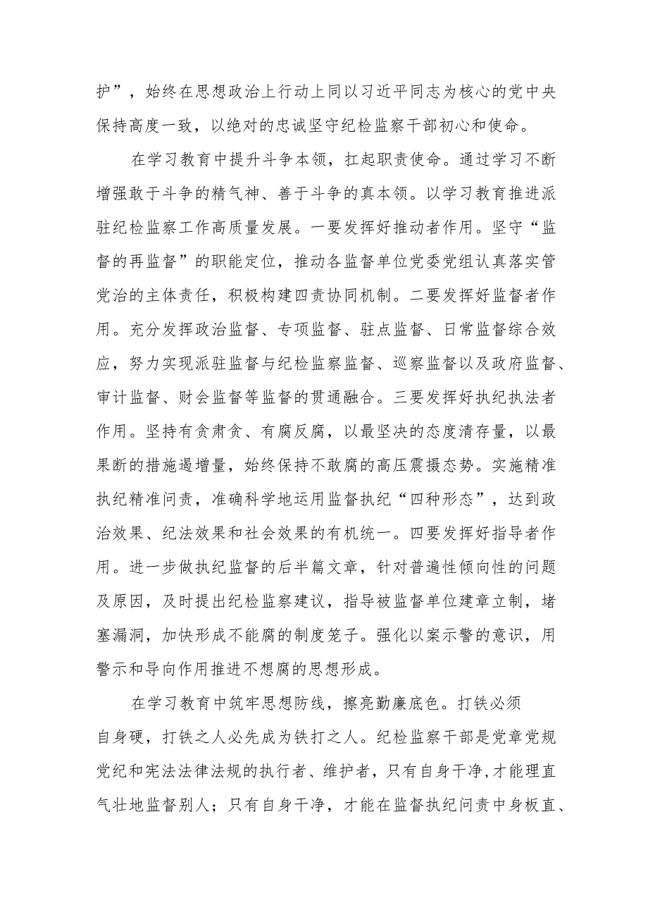 纪检监察干部队伍教育整顿心得体会最新版(八篇).docx_第2页