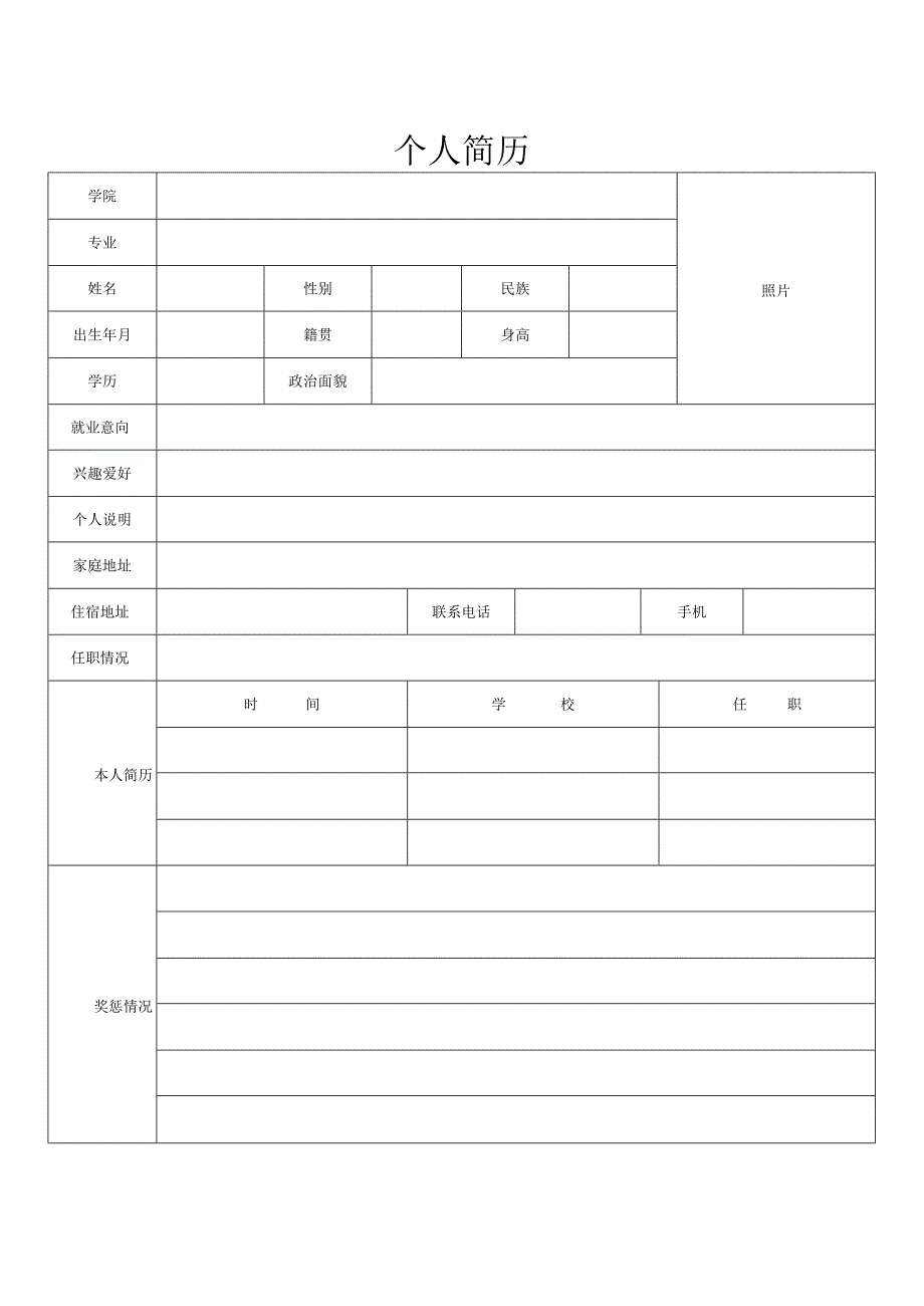 国企应聘简历模板.docx_第3页