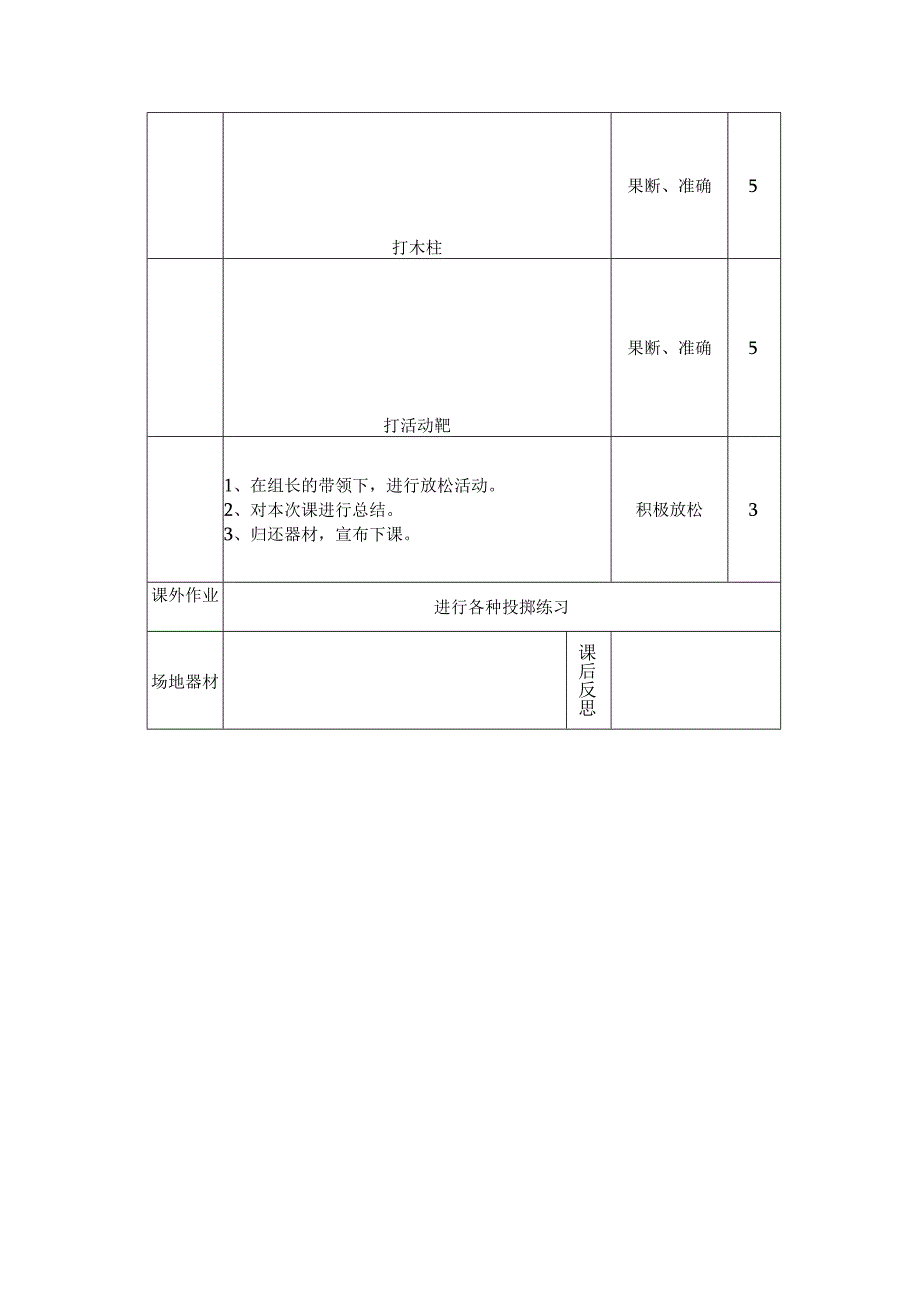 七年级《体育与健康》学习发展投掷能力的基本方法实践课教案.docx_第2页