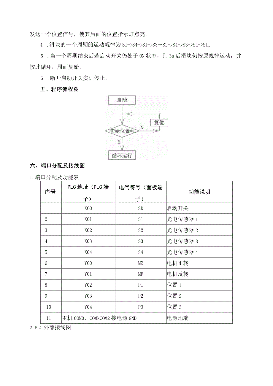 PLC实物控制实训——实训二十三 直线运动位置检测、定位控制.docx_第3页