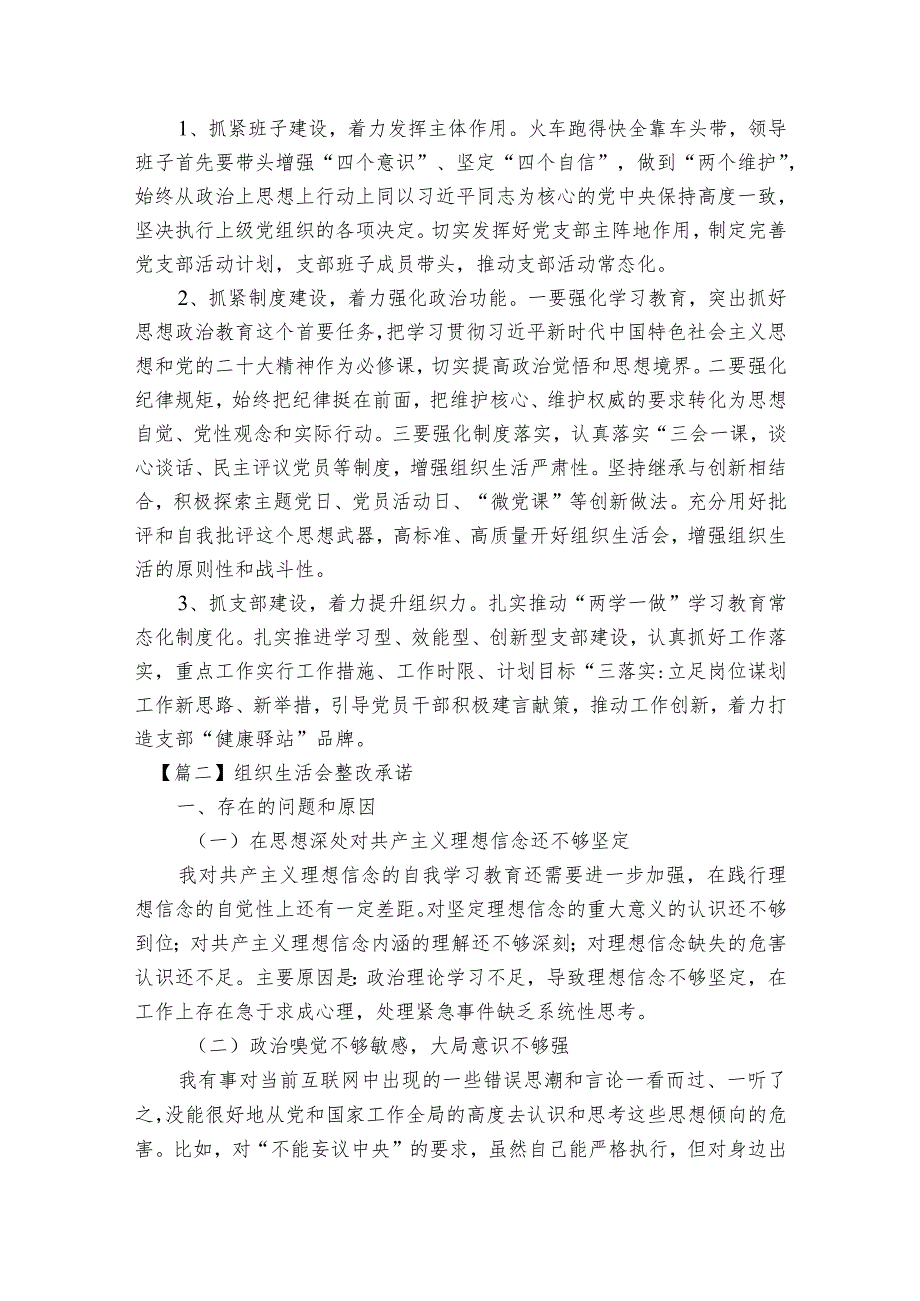 组织生活会整改承诺【六篇】.docx_第3页