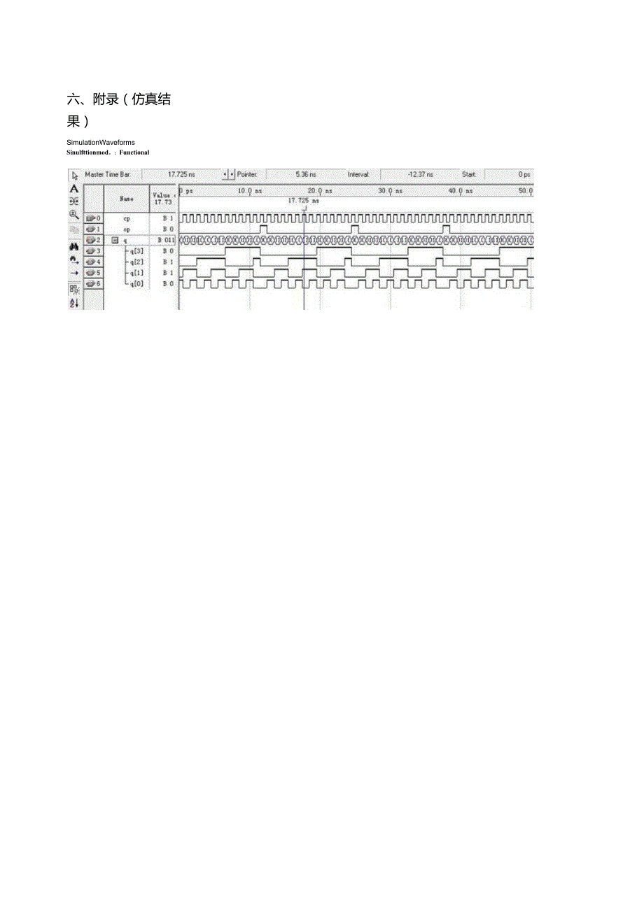 EDA技术（机械）实验报告--十三进制计数器（状态机方法）.docx_第3页