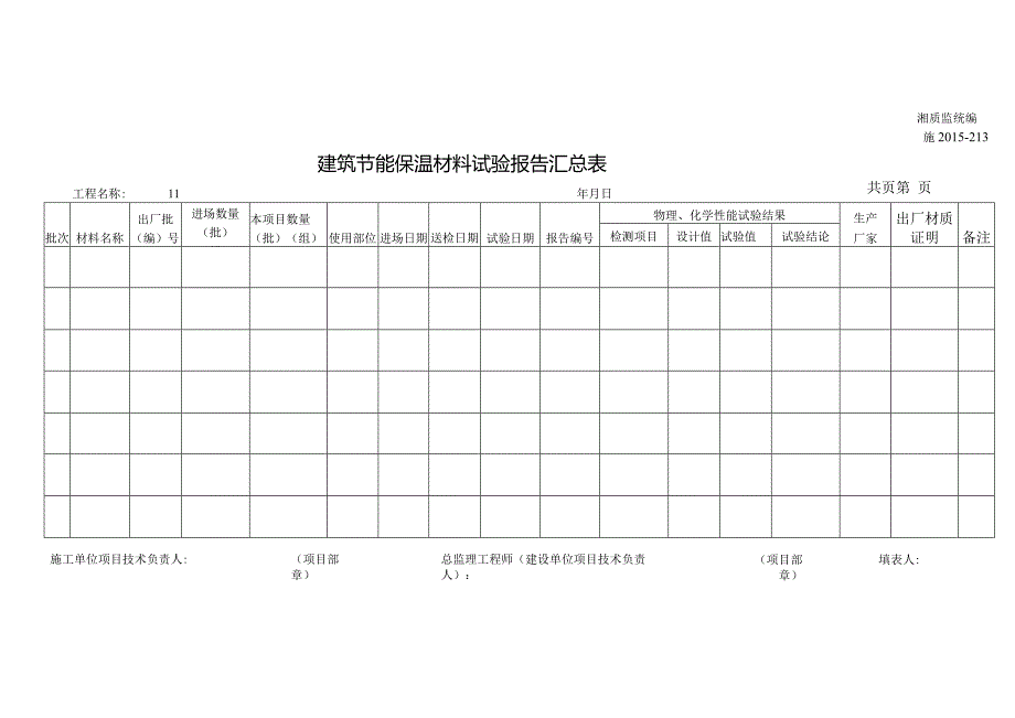 施2015-213建筑节能保温材料试验报告汇总表.docx_第1页