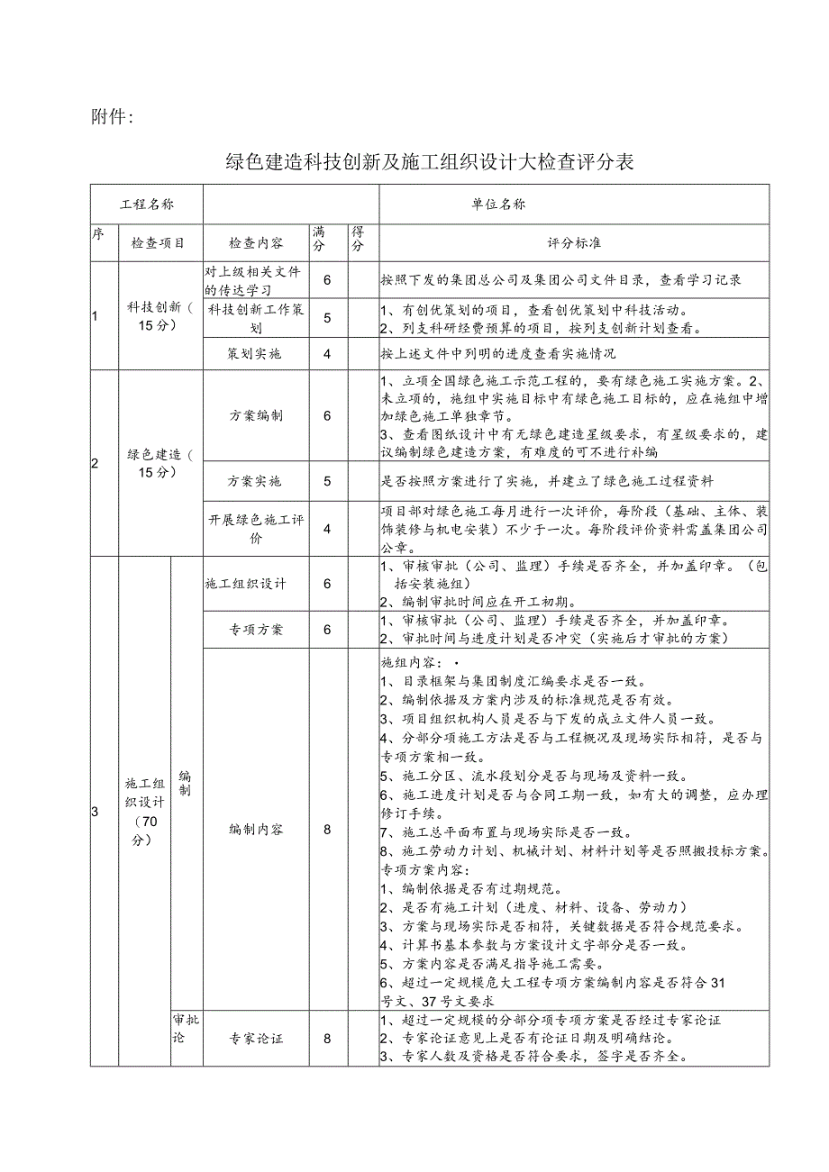 总公司施组对照检查标准.docx_第1页