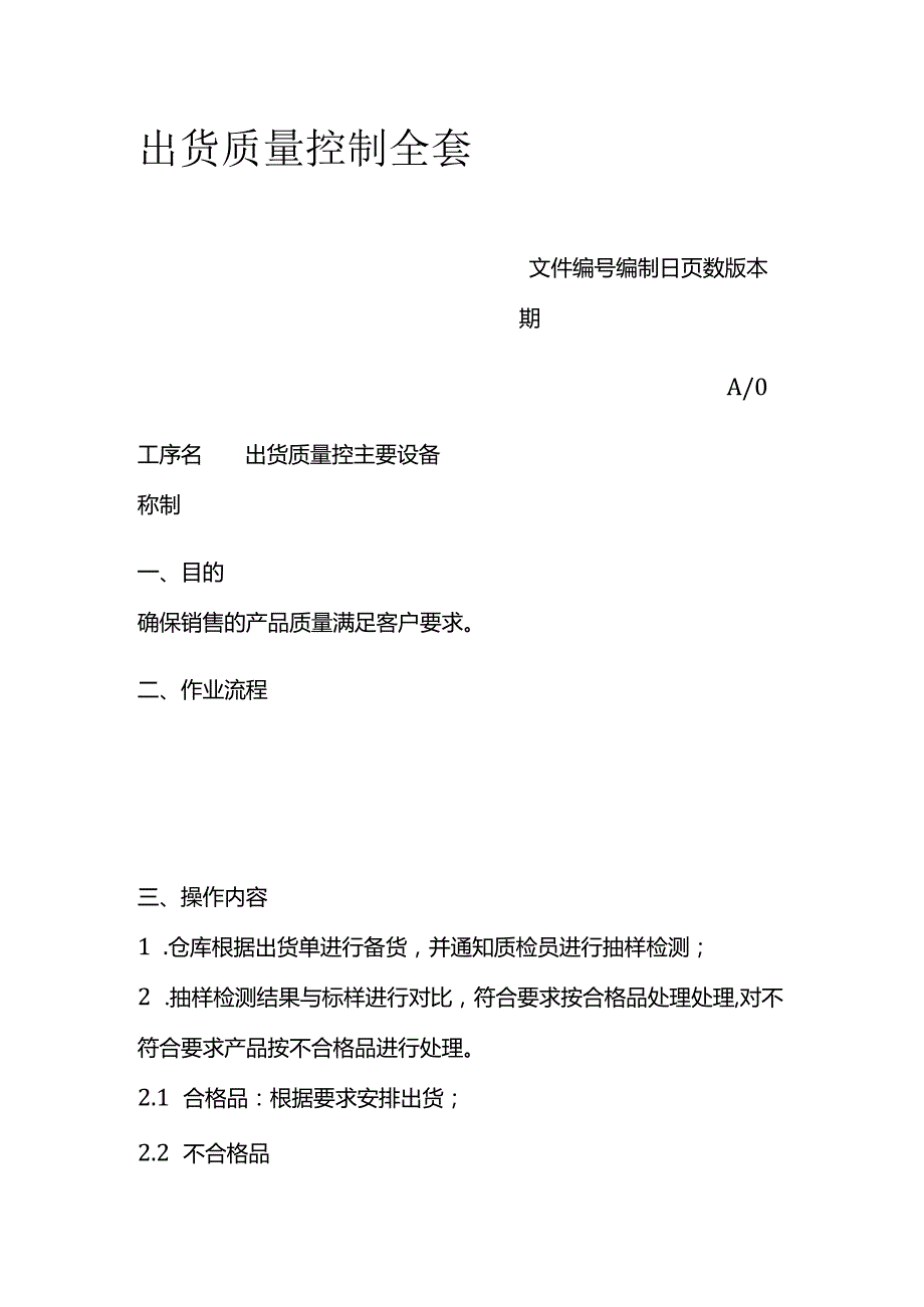 出货质量控制全套.docx_第1页