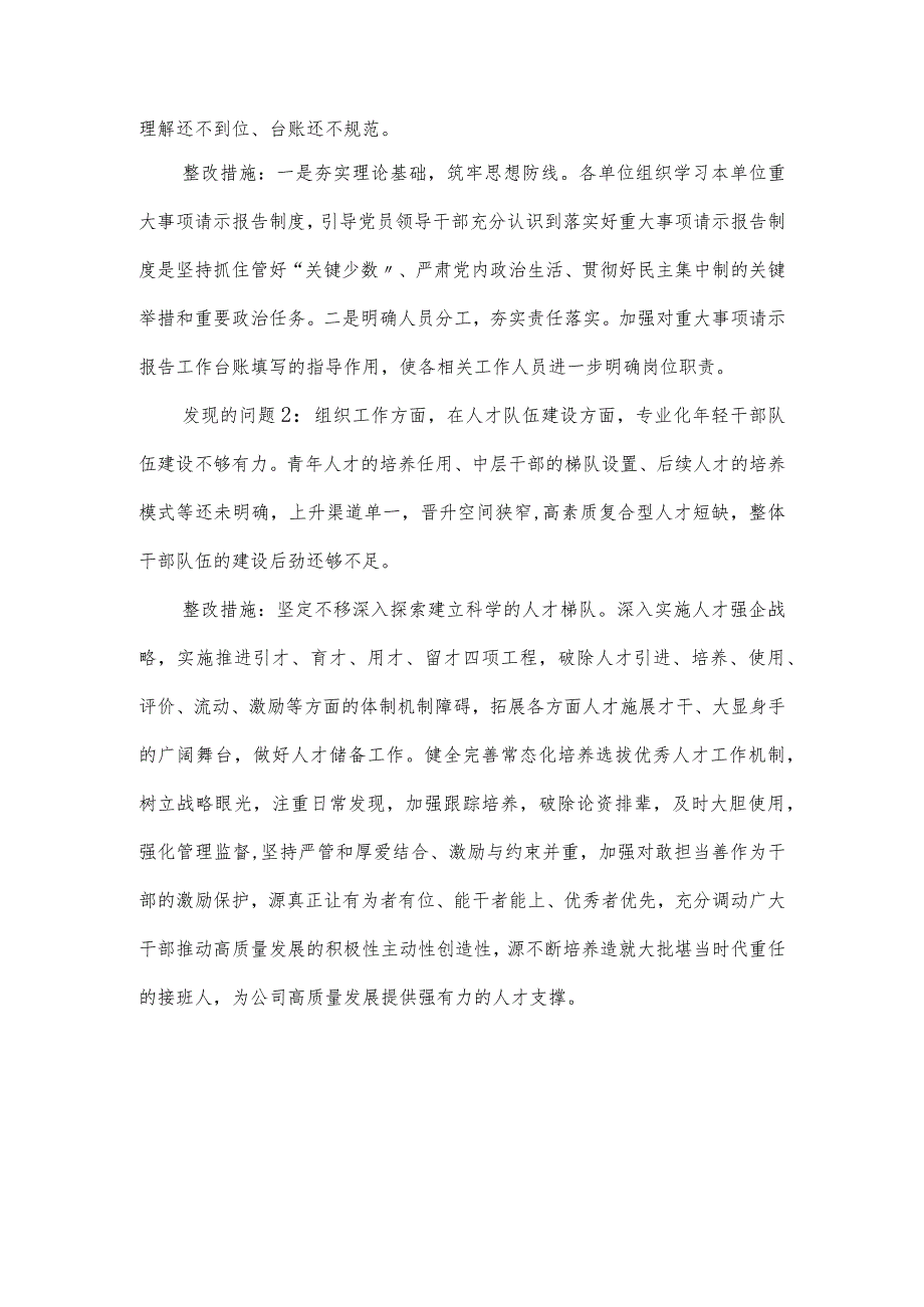 公司落实全面从严治党（党建）责任情况检查考核反馈意见的整改情况报告.docx_第2页