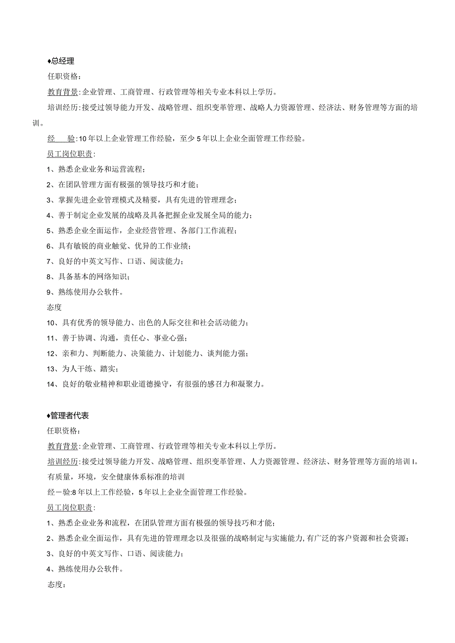 WI-04员工岗位职责和任职要求.docx_第1页