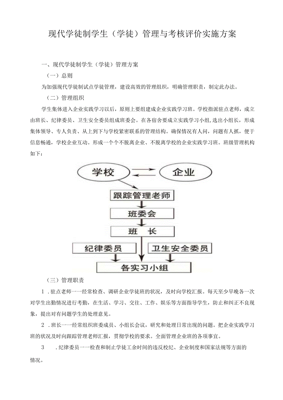 现代学徒制学生（学徒）管理与考核评价实施方案.docx_第1页