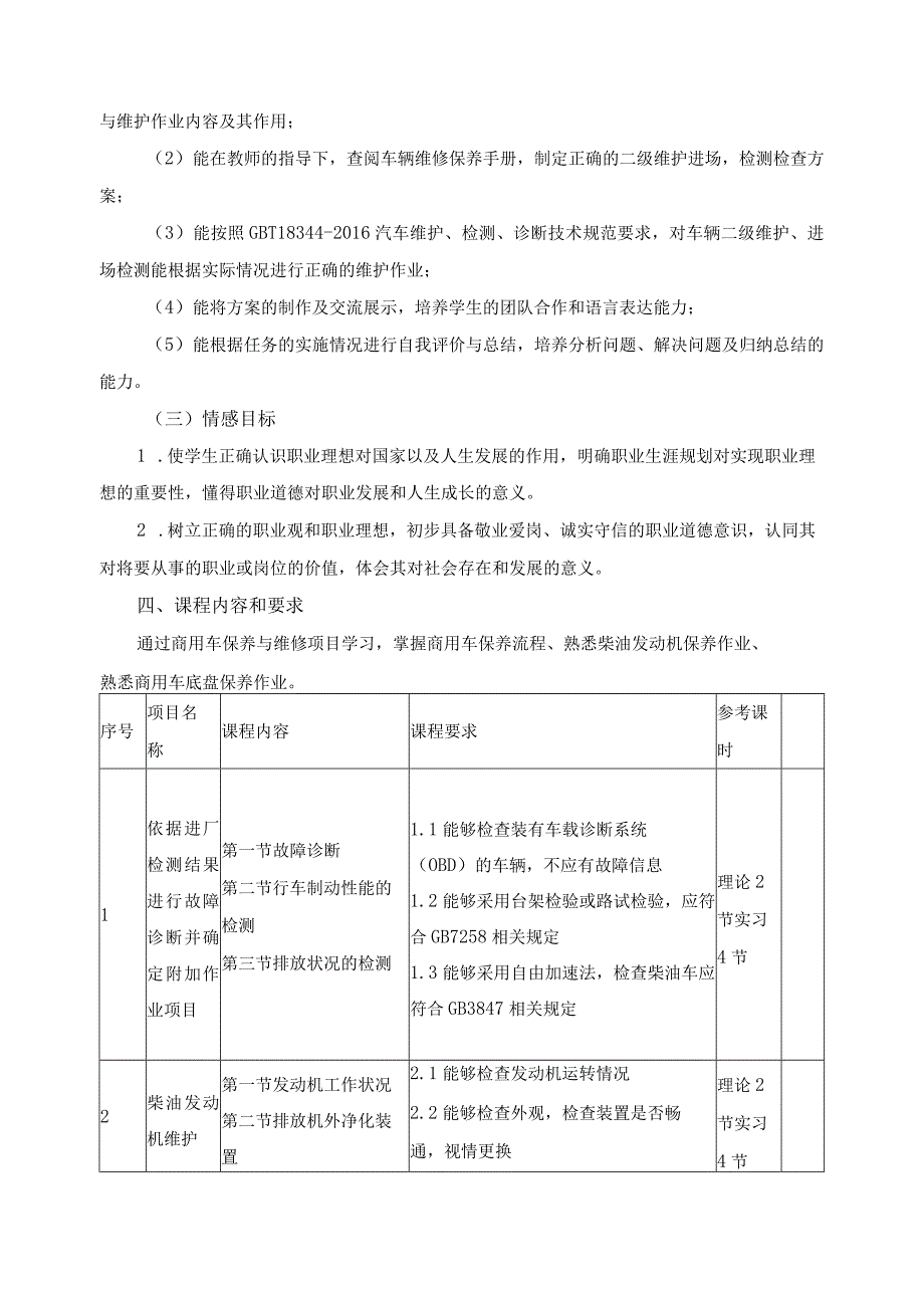 《商用车二级维护》课程标准.docx_第3页