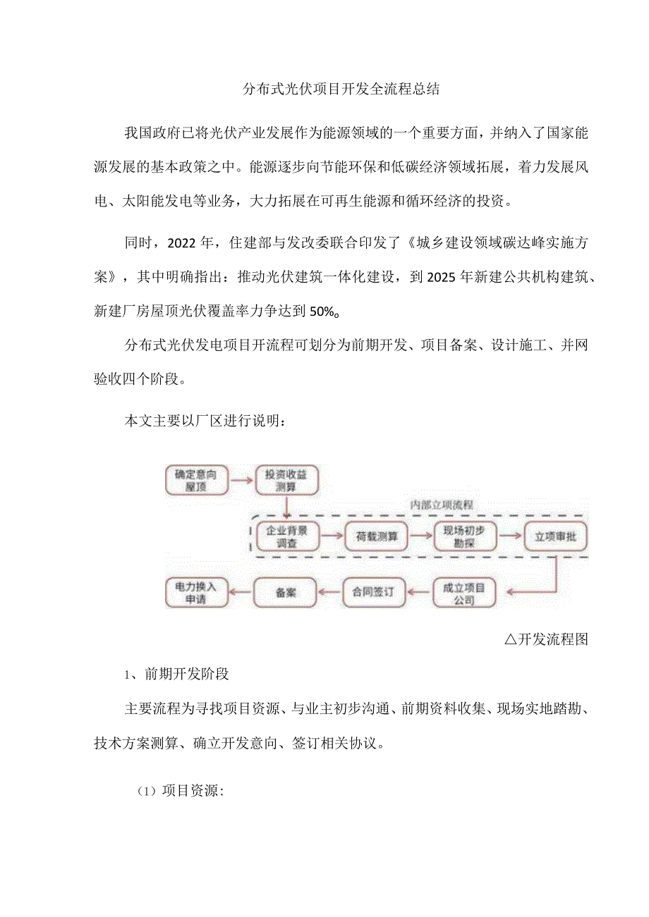 分布式光伏项目开发全流程总结.docx_第1页