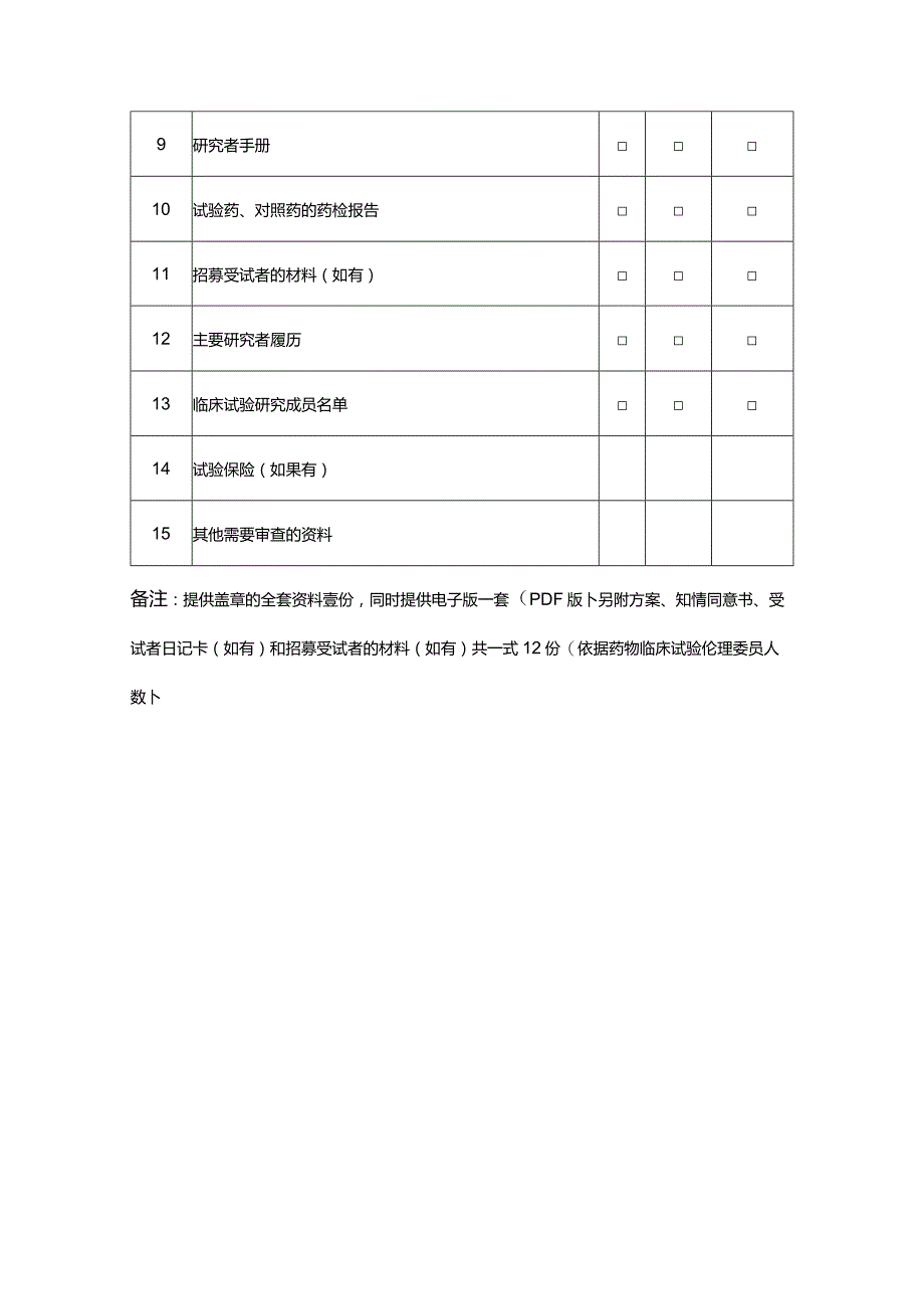 药物医疗器械临床试验初始审查申请表.docx_第3页