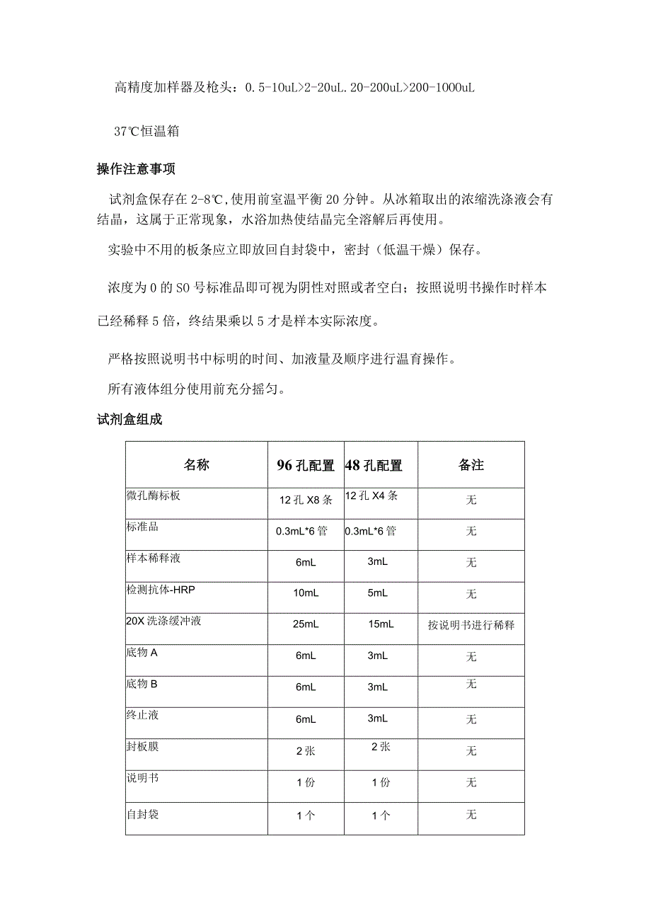 鸡总蛋白ELISA检测试剂盒说明书.docx_第2页