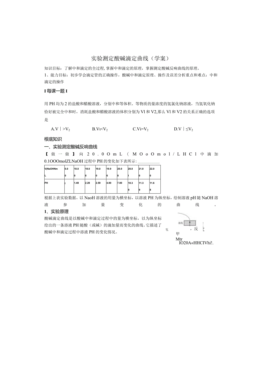 实验测定酸碱滴定曲线.docx_第1页