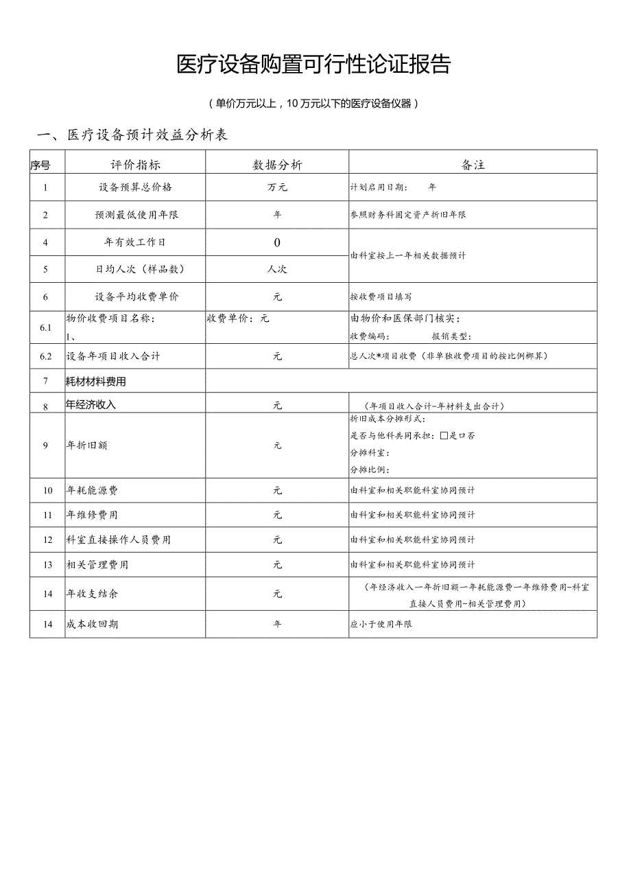 效益分析表（适用万元以上10万元以下）.docx_第1页