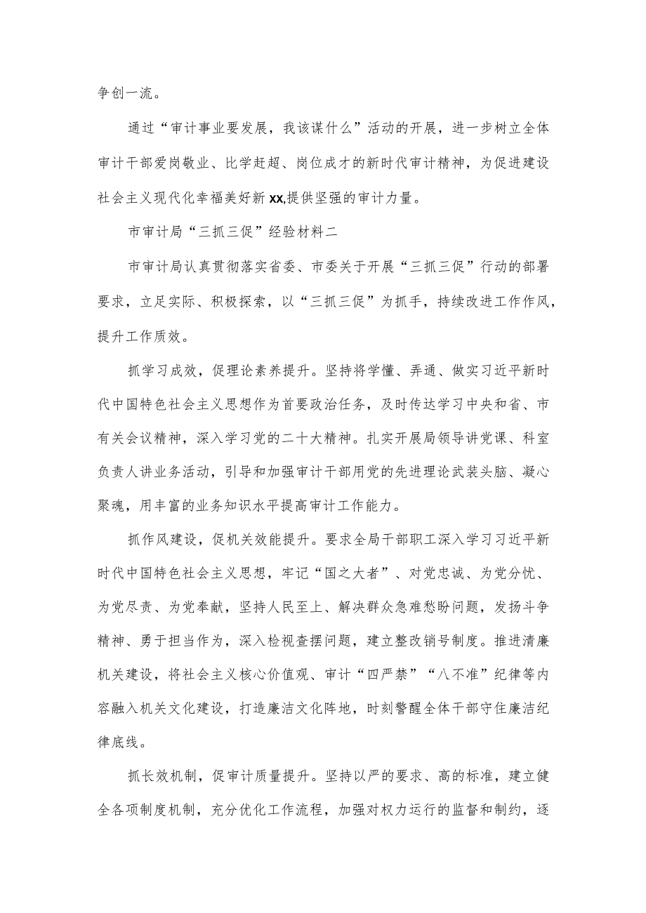 市审计局“三抓三促”经验材料4篇.docx_第2页