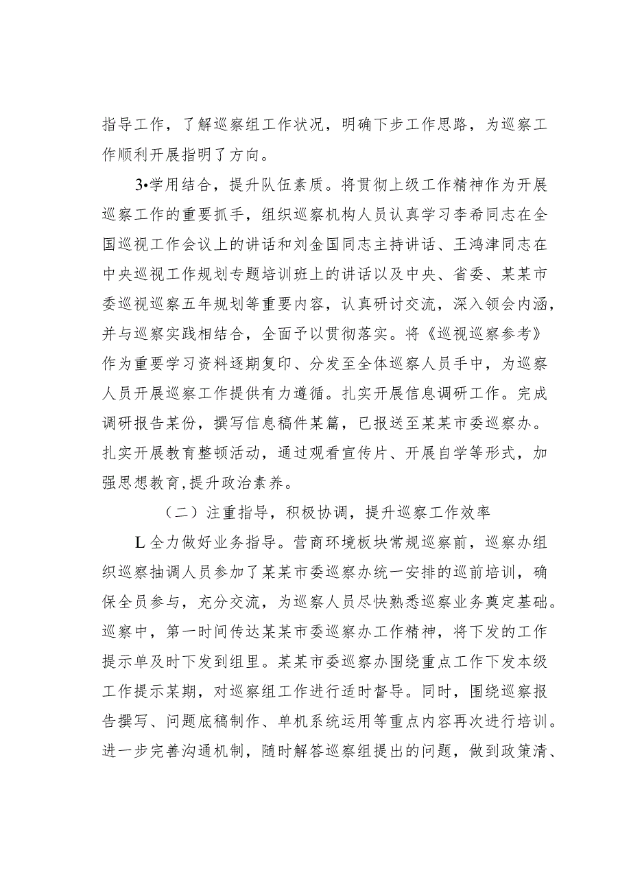 某某市2023年巡察工作总结及2024年工作计划.docx_第2页