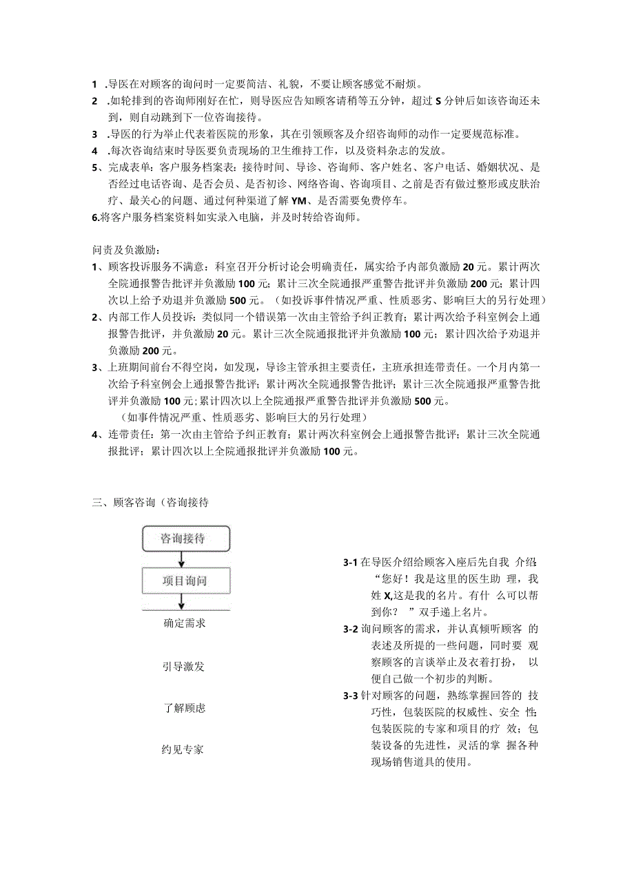 医美整形顾客现场接待流程图.docx_第3页