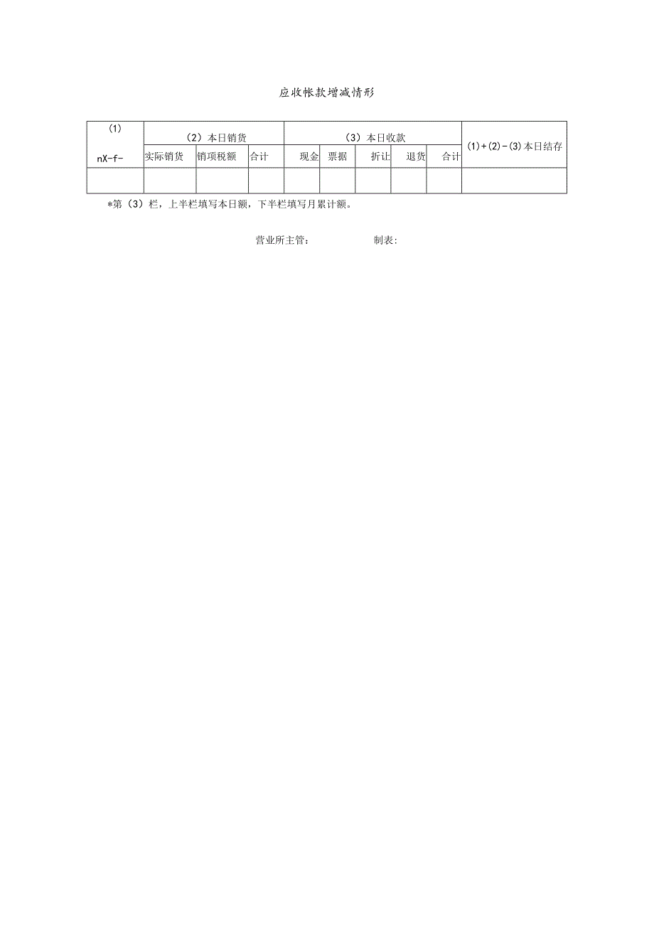 应收帐款增减情形.docx_第1页