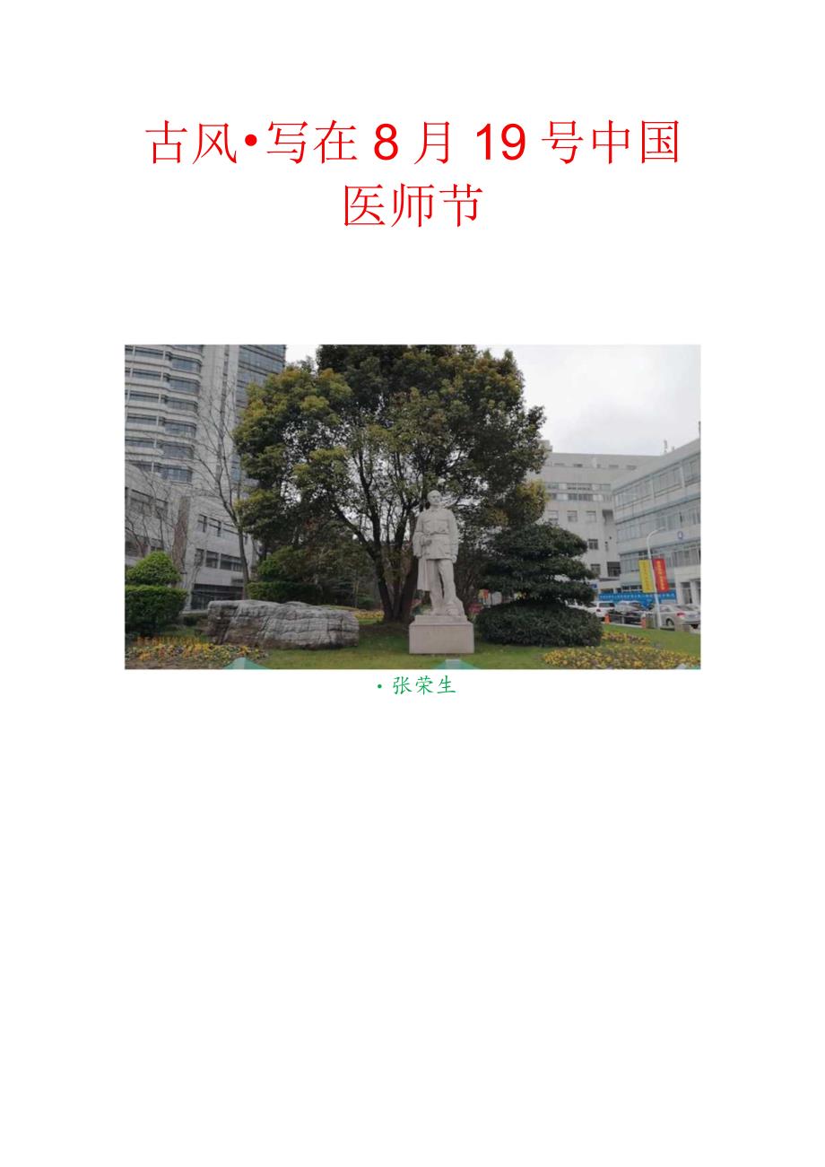 古风-写在8月19号中国医师节.docx_第1页