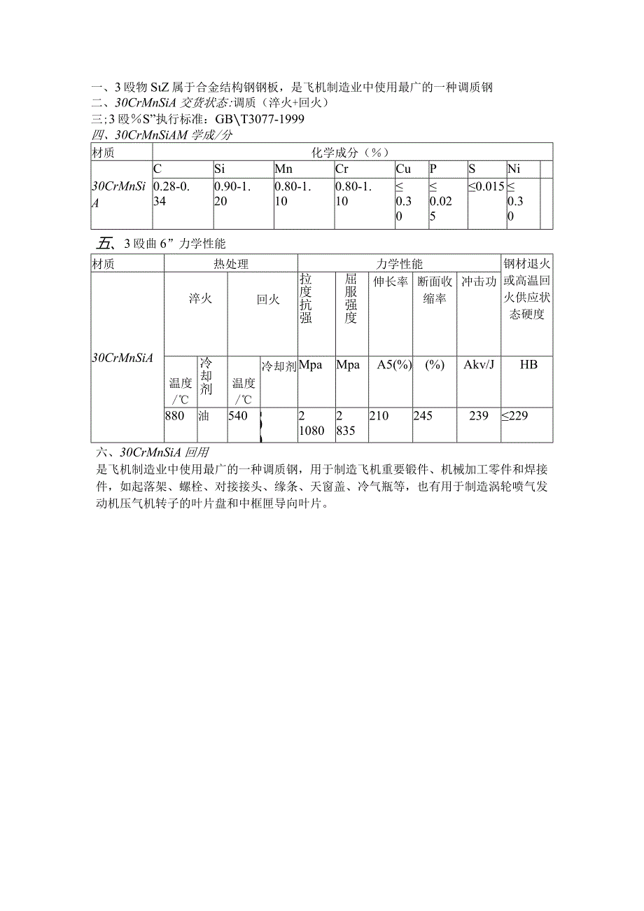 合金结构钢30CrMnSiA屈服强度及硬度.docx_第1页