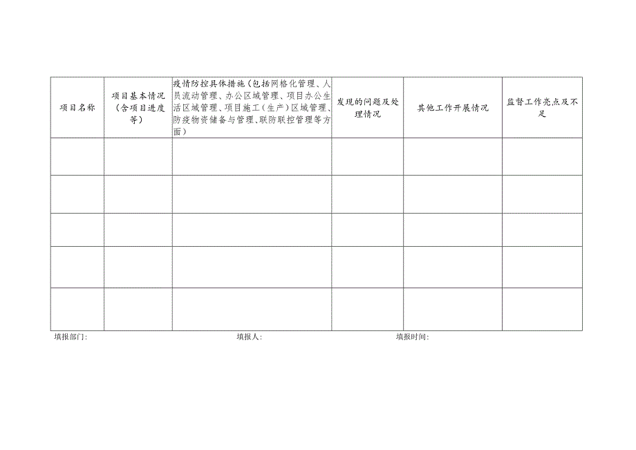 单位名称-国内项目疫情防控监督检查情况统计表.docx_第2页