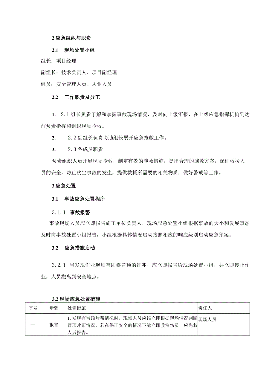 5.冒顶片帮事故现场处置方案.docx_第2页