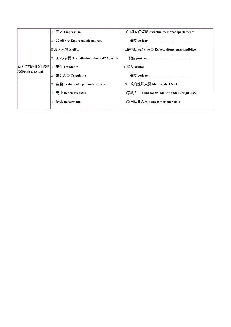 2013版中华人民共和国签证申请表（葡文）.docx_第2页