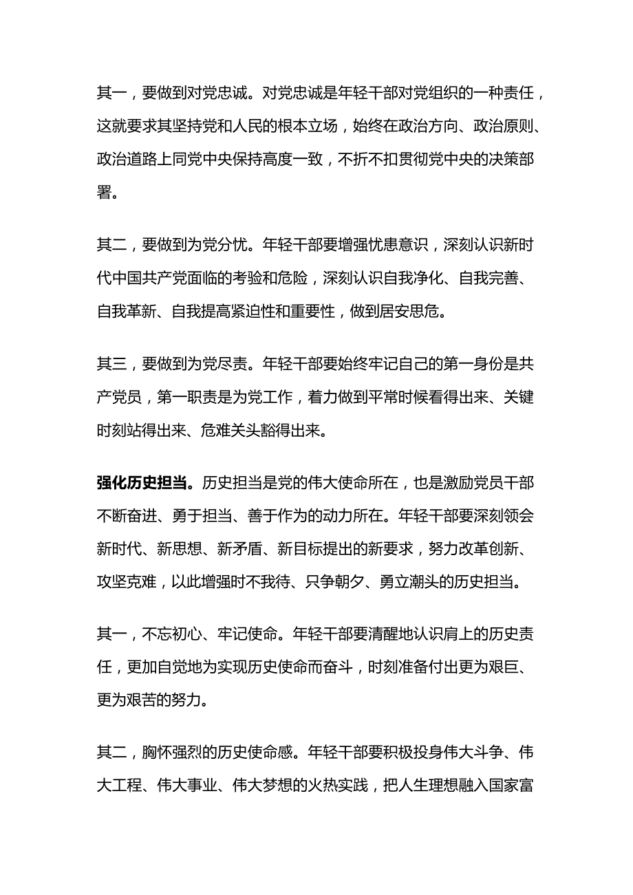 2024勇担当善作为PPT大气简洁发挥新时代年轻干部担当作为的表率作用课件下载(讲稿).docx_第2页