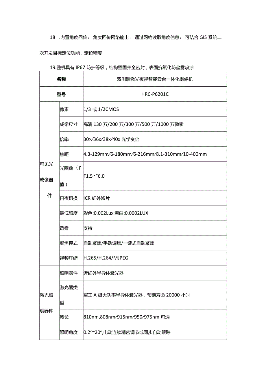 1-5Km激光夜视云台一体化摄像机.docx_第3页