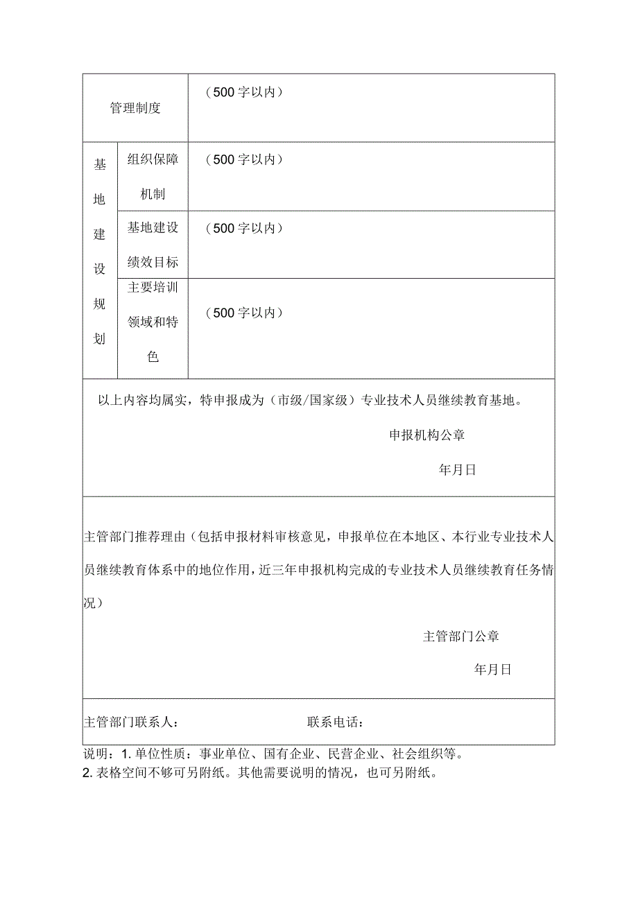 专业技术人员继续教育基地申报表.docx_第2页