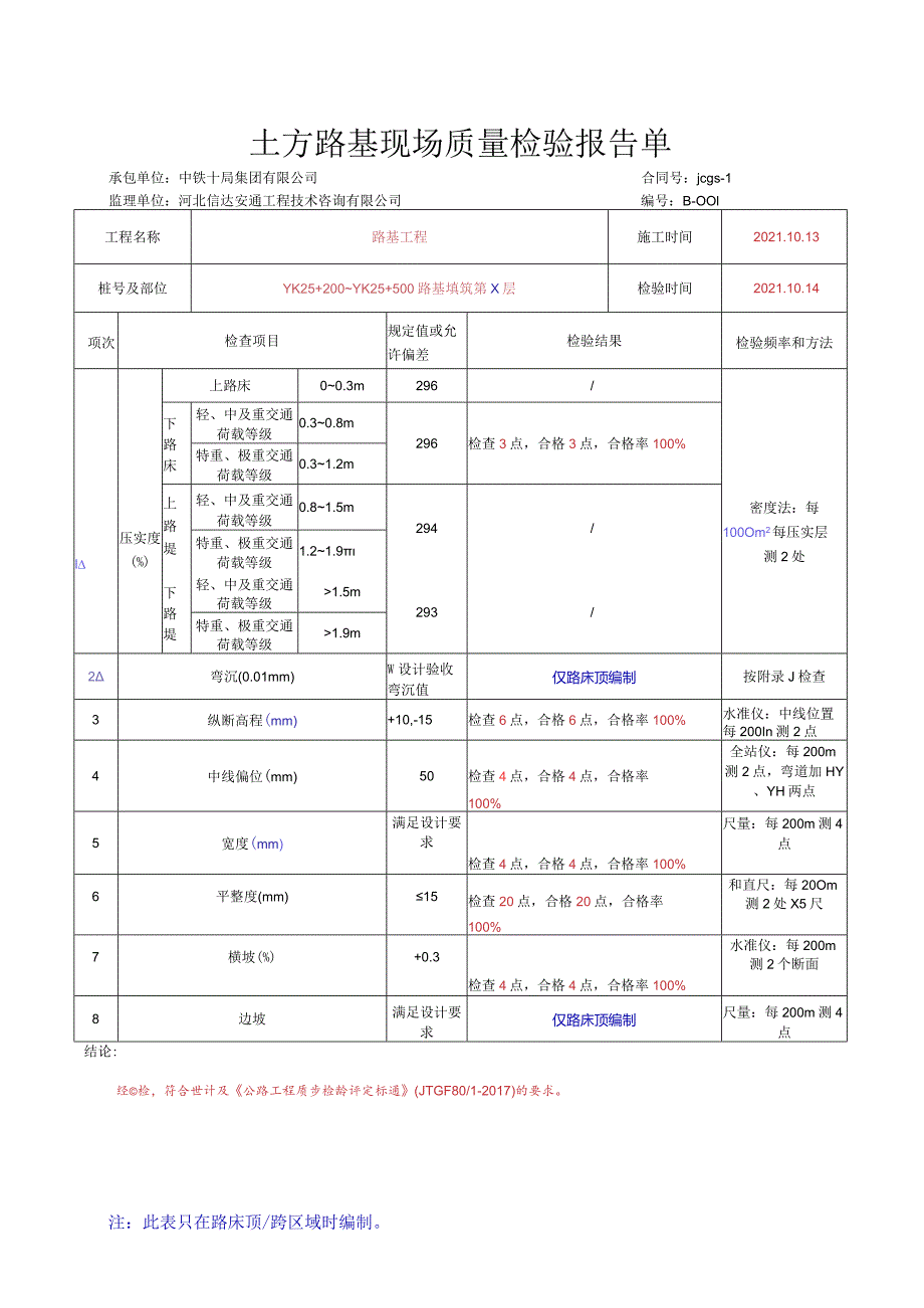 011.路基质检资料（每一层）（高速公路检验批）填写样例.docx_第2页