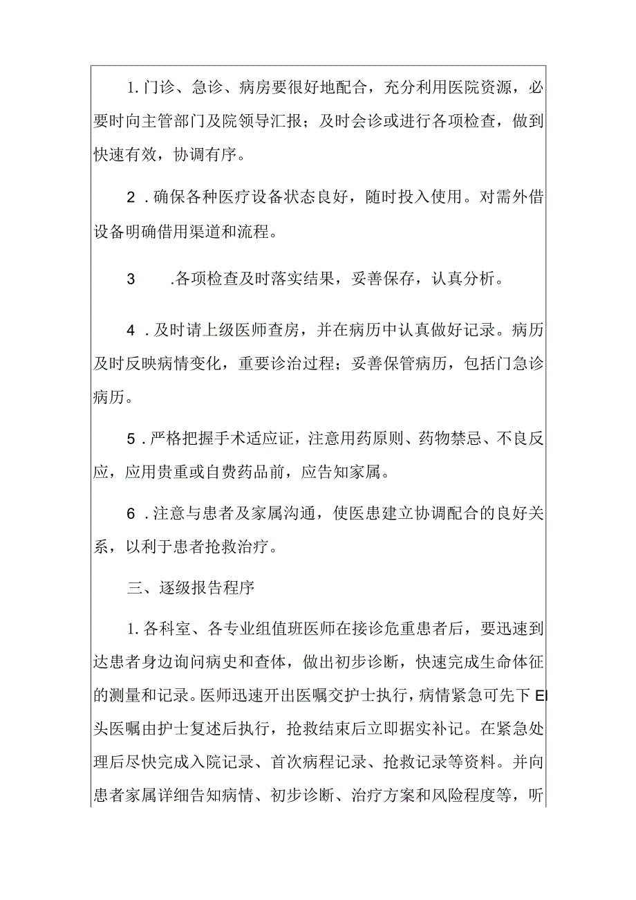 2024医院医疗机构急危重症患者处理应急预案（最新版）.docx_第2页