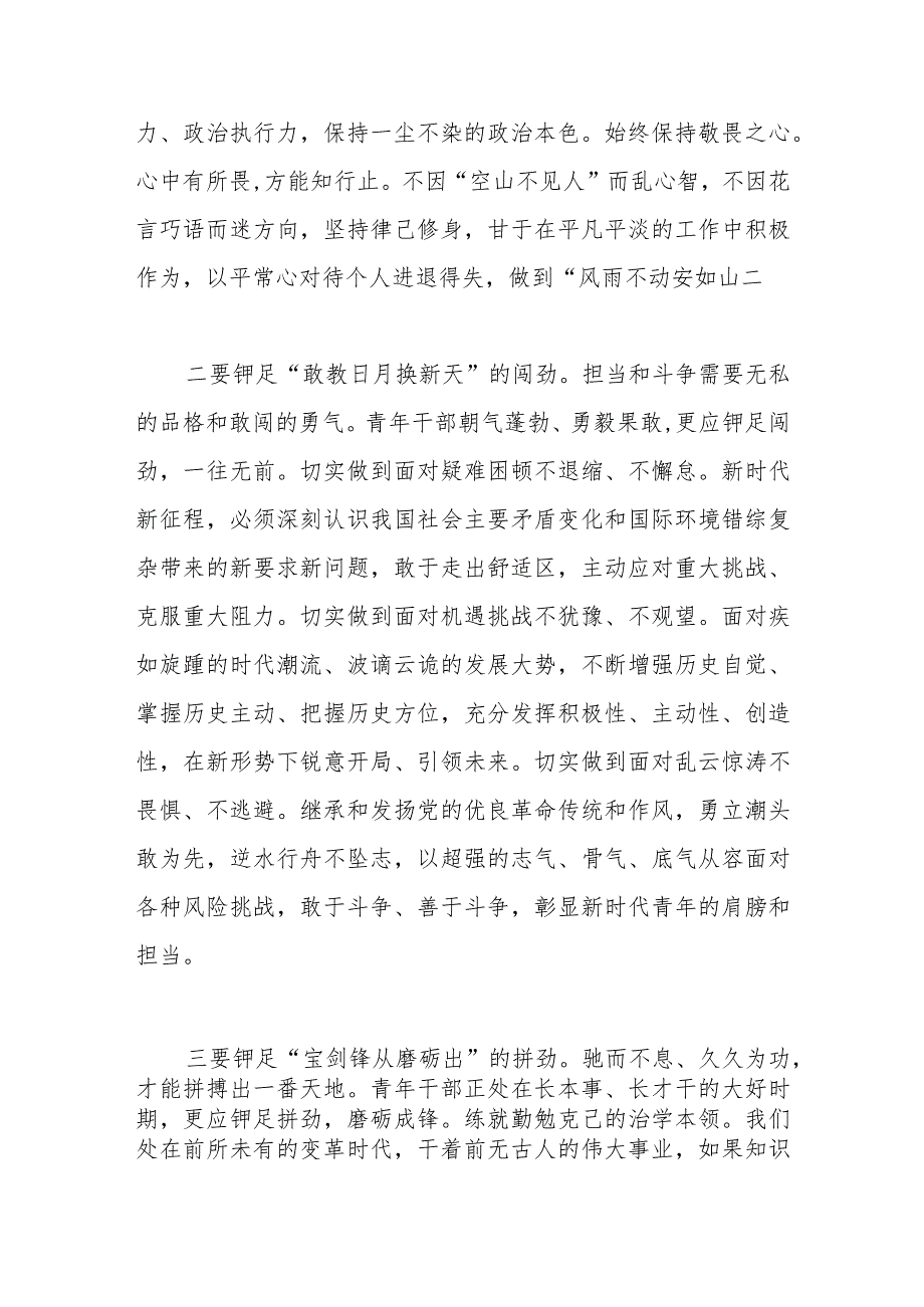 2023年主题党日发言材料：铆足“四股劲” 担起新使命.docx_第2页