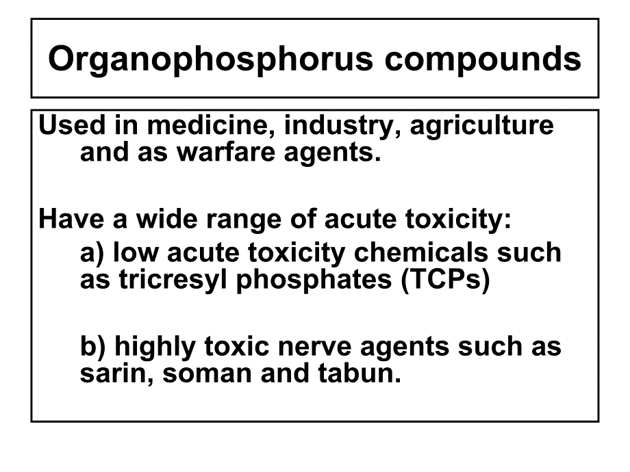 Organophosphorus EsterInduced Chronic …：有机磷酯诱导的慢性… .ppt_第2页