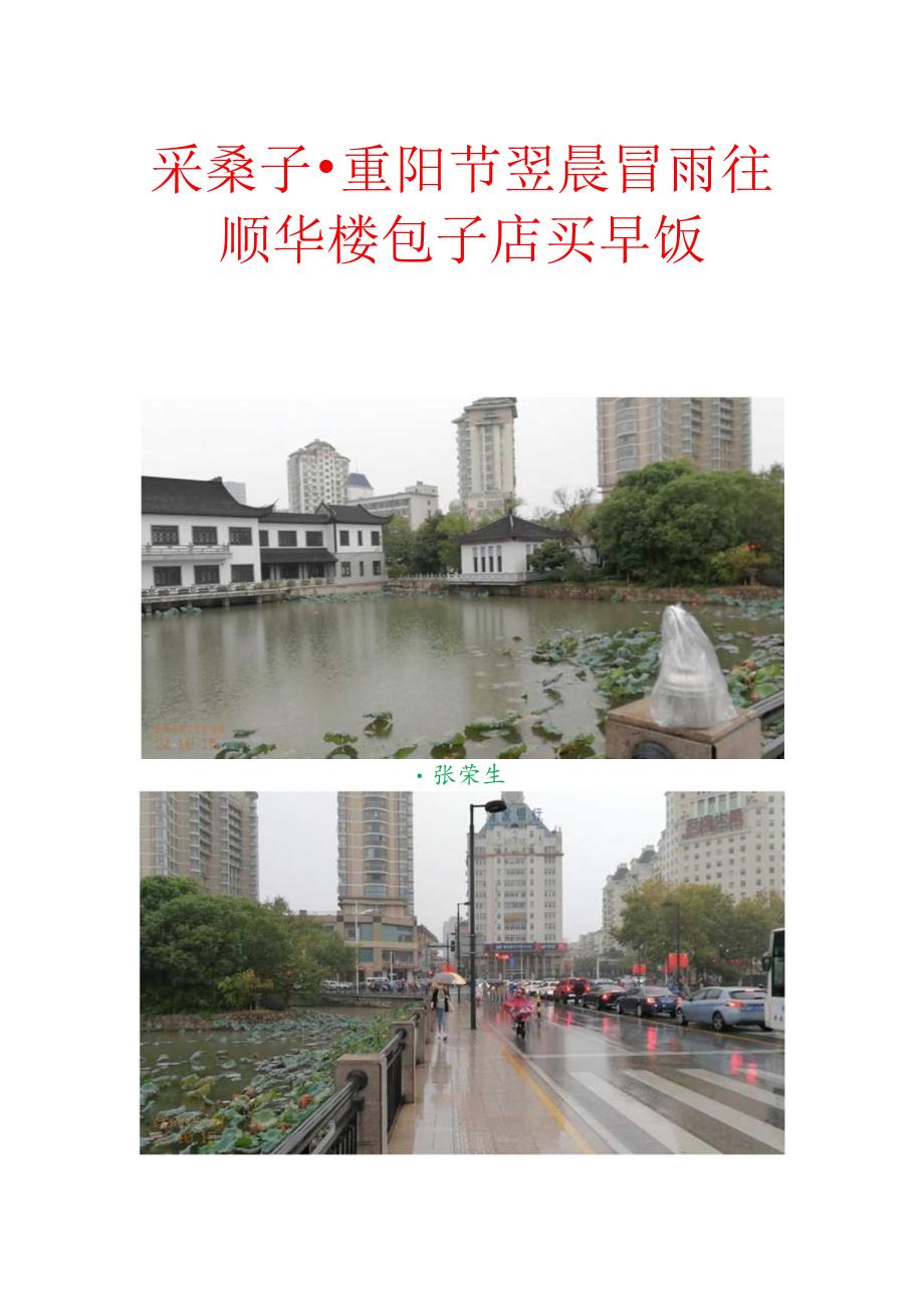 采桑子-重阳节翌晨冒雨往顺华楼包子店买早饭.docx_第1页