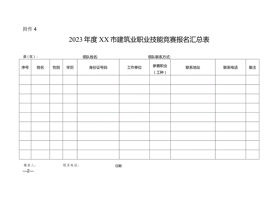 申报职业技能竞赛承诺书.docx_第2页