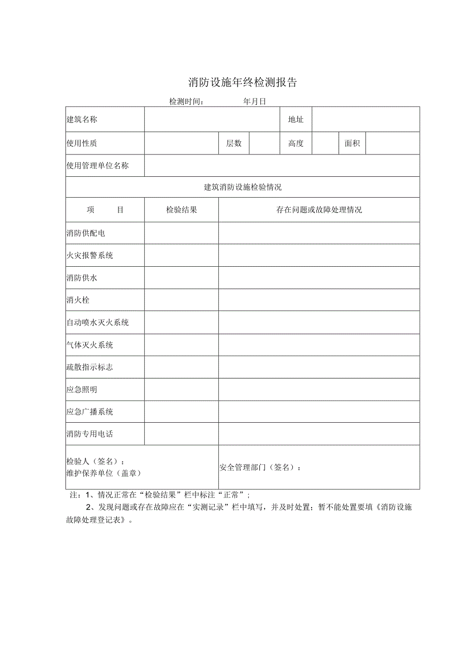 消防设施年终检测报告.docx_第1页