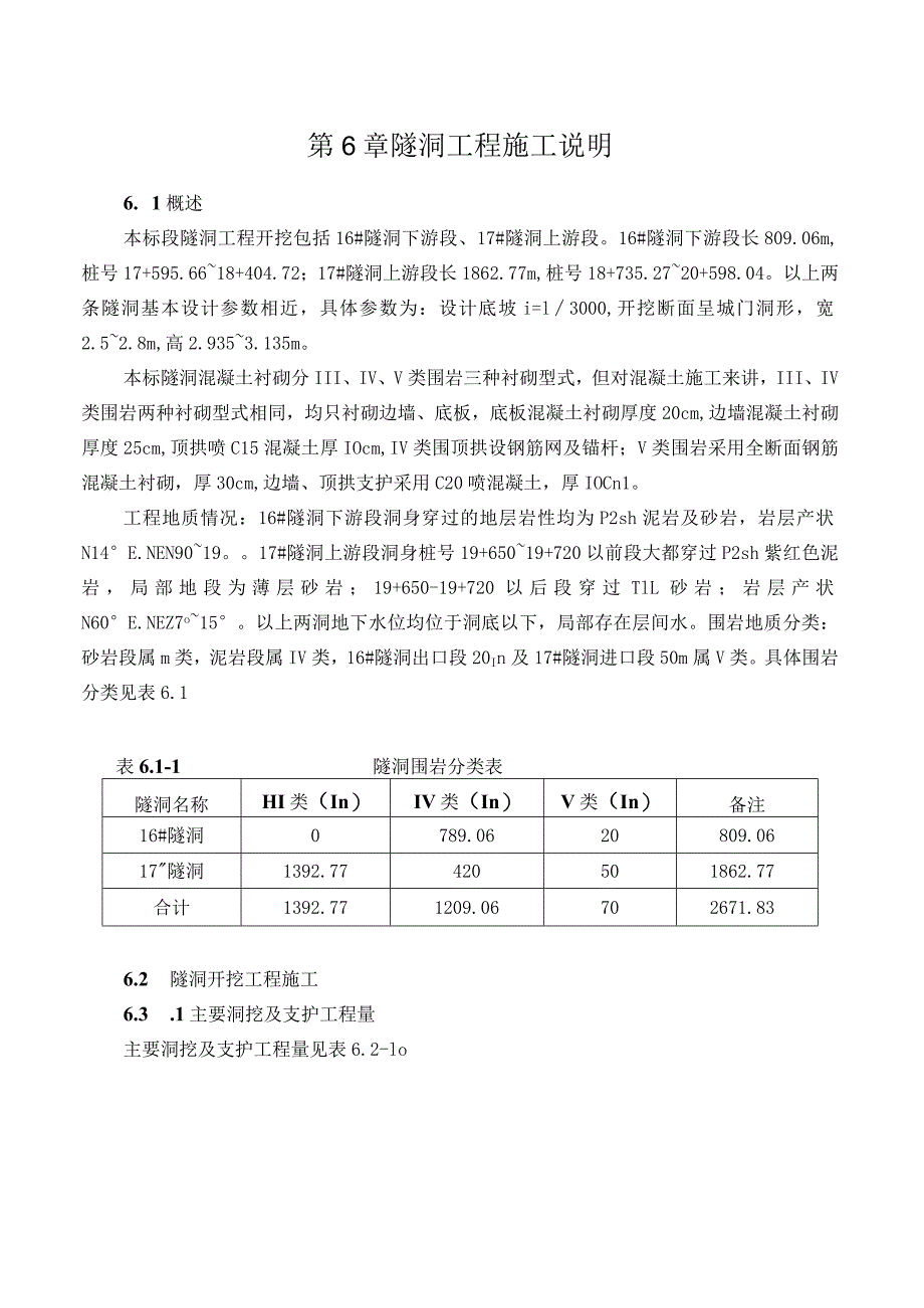 隧洞工程施工方法说明.docx_第1页