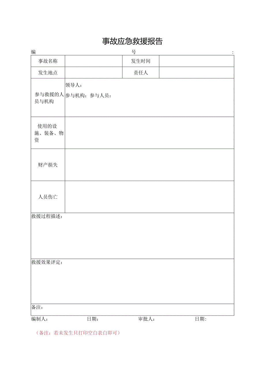 事故应急救援报告.docx_第1页