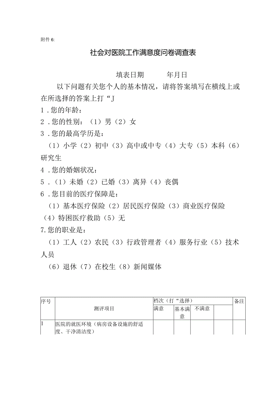 妇幼保健院临床医护人员对行管后勤科室满意度调查表.docx_第3页