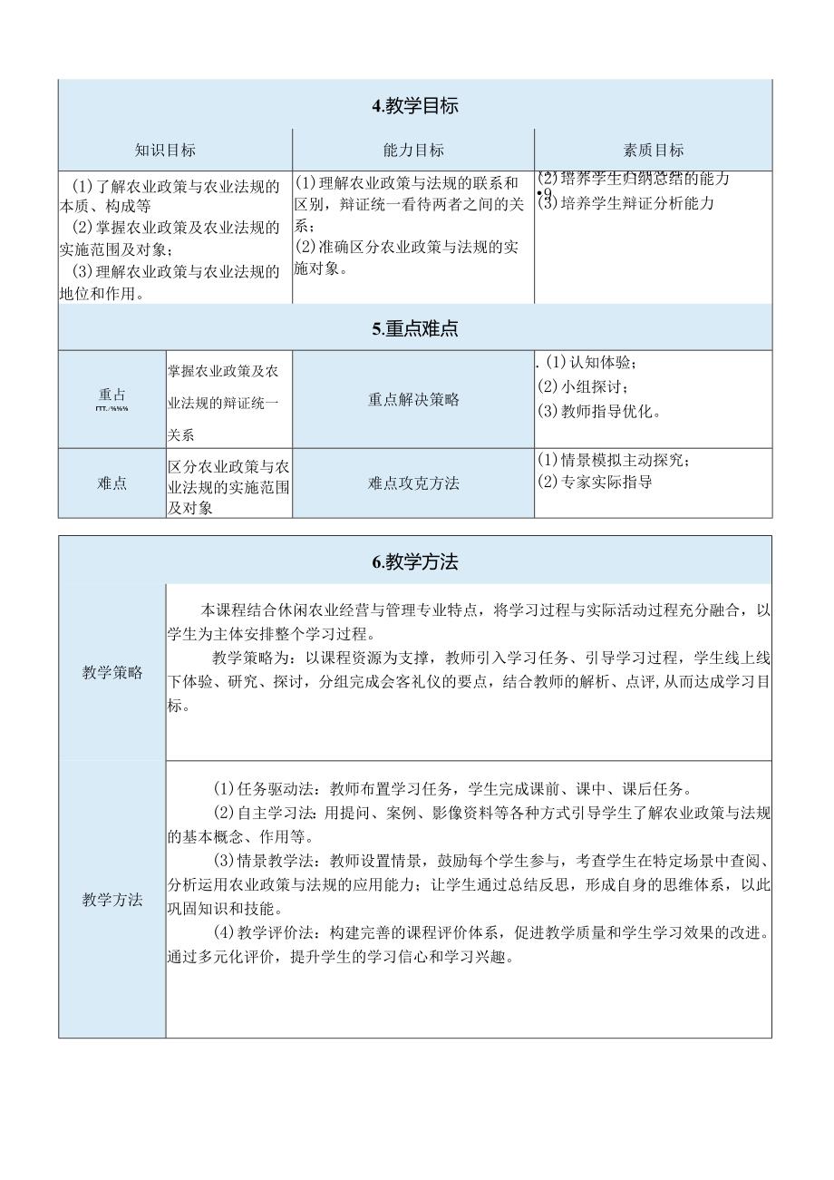 农业政策与法规任务一教案：农业政策与法规概述.docx_第3页