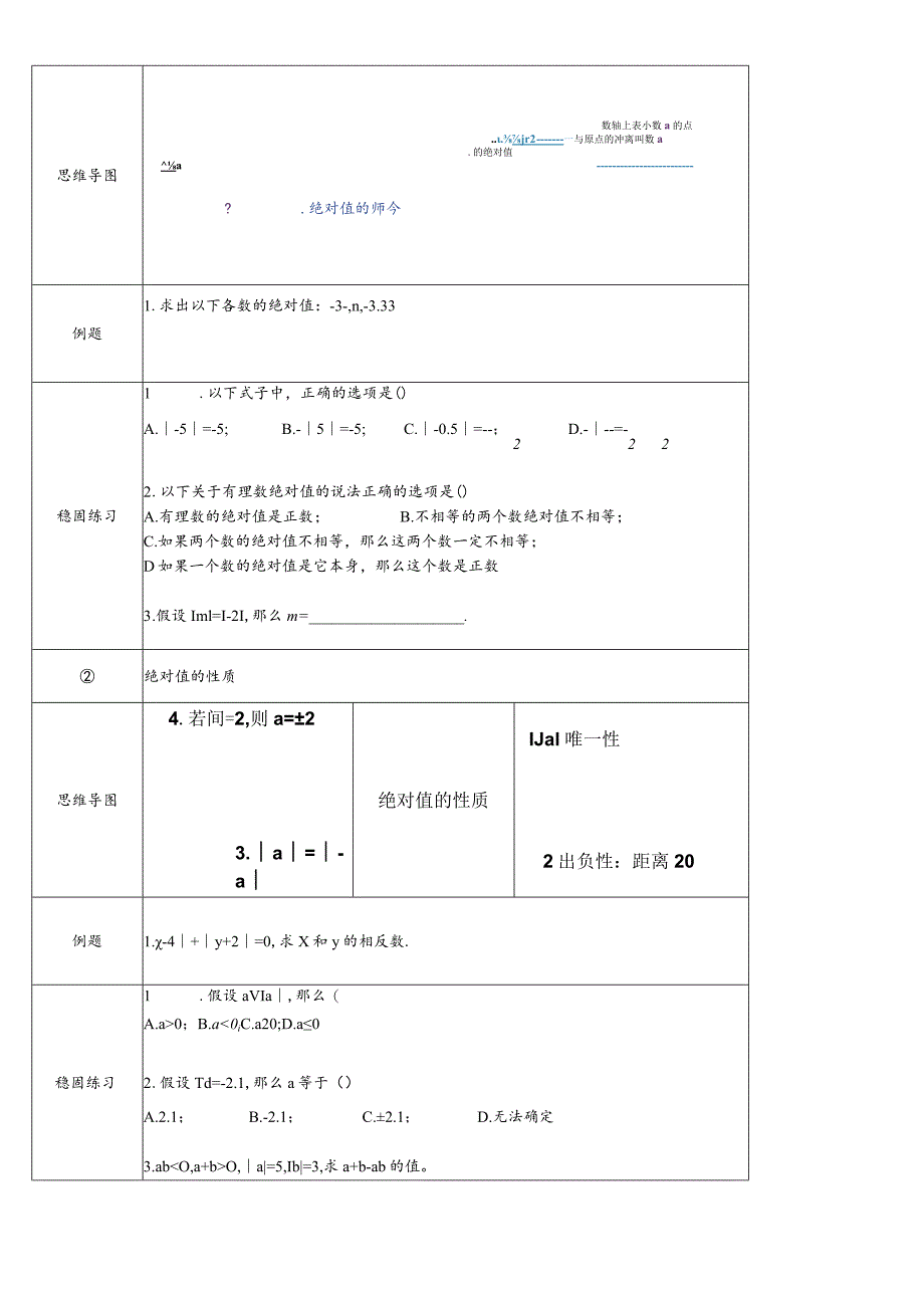 冀教版七年级上学期第1章第3节绝对数与相反数.docx_第3页